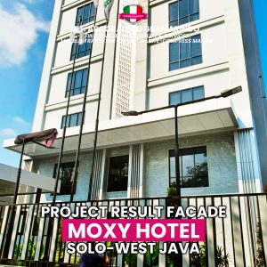 Moxy hotel pakai granit dari arco marmer